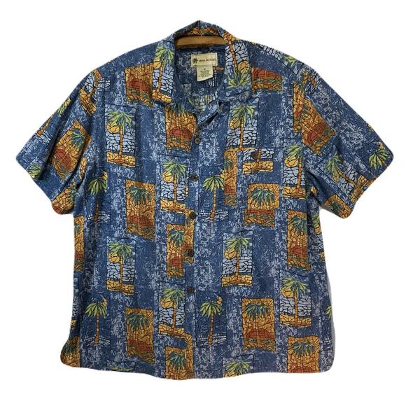 HAVANA JACKS CAFE Hawaiian Button Down Collared Men’s Shirt Size M - Picture 1 of 10